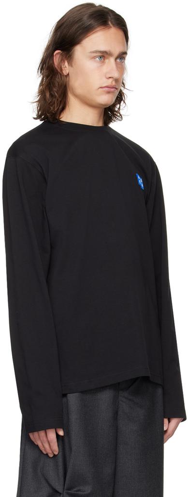 ADER error Black Significant Patch Long Sleeve T-Shirt - T
