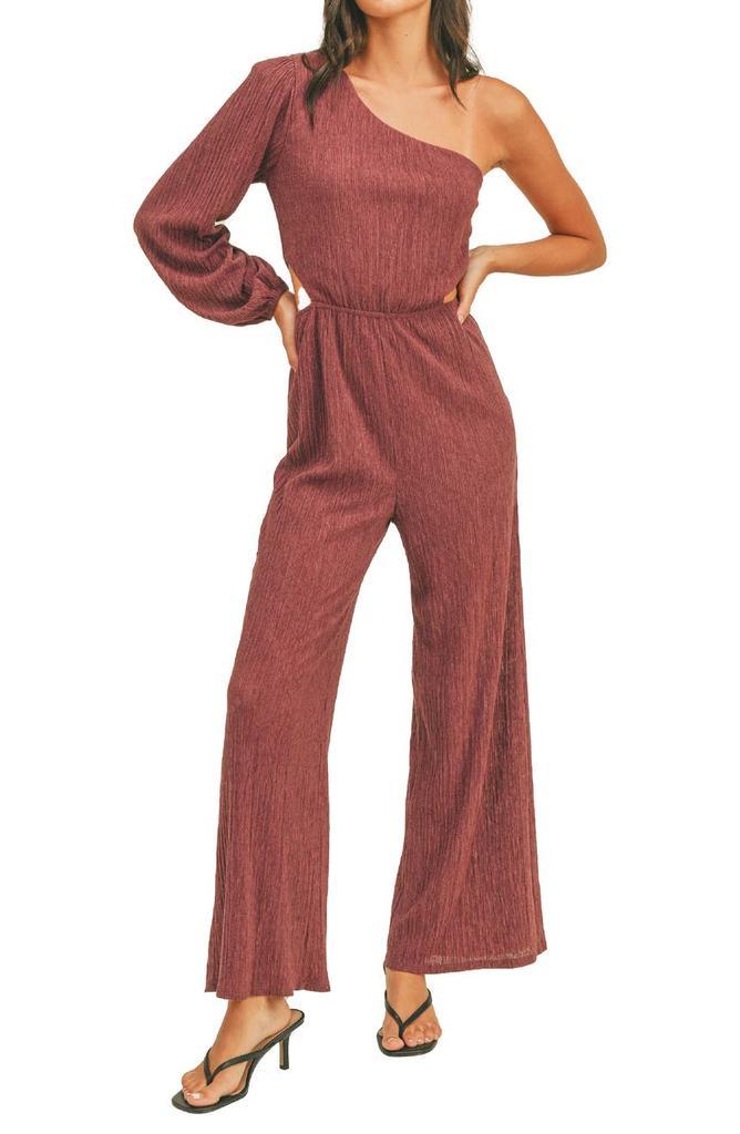 商品Lush|Plisse One-Shoulder Jumpsuit,价格¥372,第1张图片