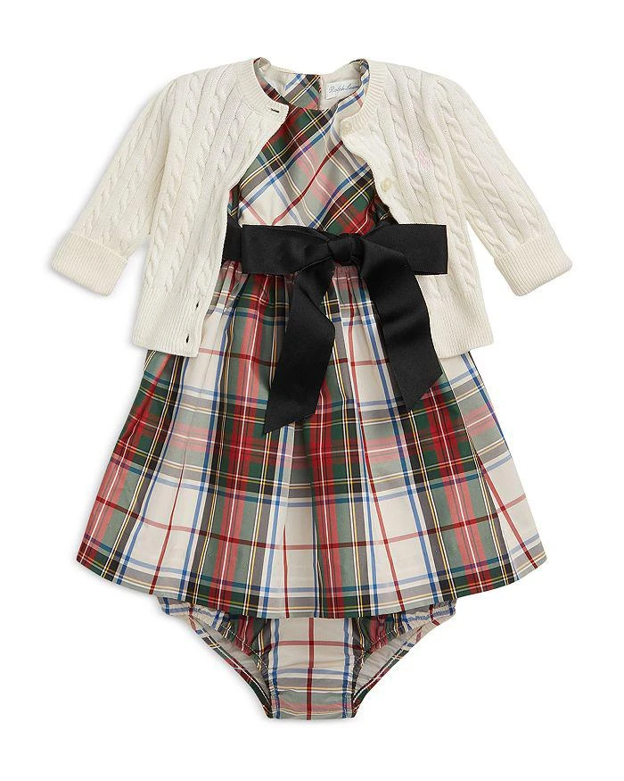 商品Ralph Lauren|Girls' Plaid Dress & Bloomers Set - Baby,价格¥171,第4张图片详细描述