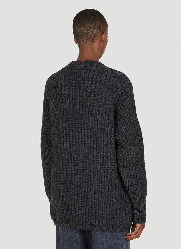 Wave Cardigan in Grey商品第4张图片规格展示