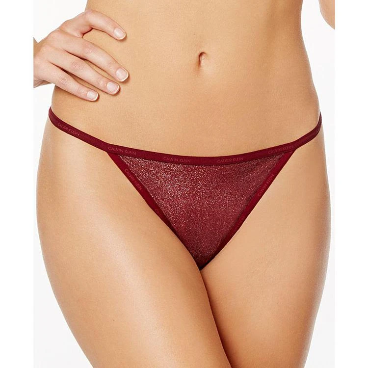 商品Calvin Klein|Logo-Trimmed String Thong QF4226,价格¥99,第1张图片