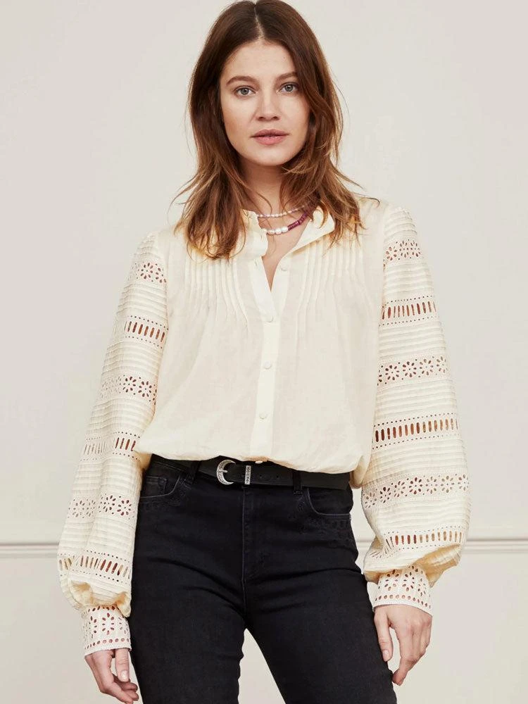 商品Fabienne Chapot|Fabienne Chapot Vreni Blouse Buttercream,价格¥961,第1张图片