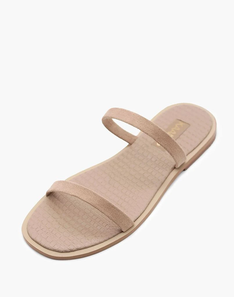 商品Madewell|KAANAS JULIE DOUBLE-BAND SUEDE SLIDE,价格¥785,第3张图片详细描述