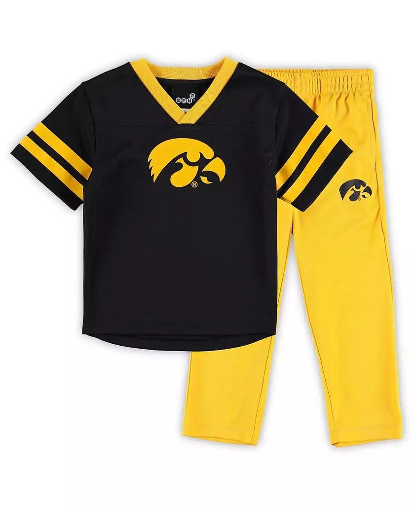 商品Outerstuff|Preschool Boys Black, Gold Iowa Hawkeyes Red Zone Jersey and Pants Set,价格¥281,第1张图片