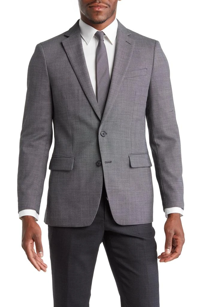 商品Original Penguin|Charcoal Grey Birdseye Stretch Suit Jacket,价格¥1242,第1张图片