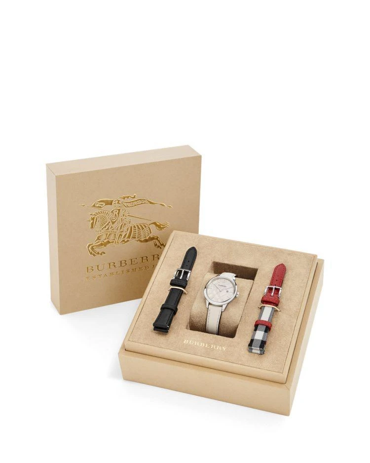 商品Burberry|Leather Watch Gift Set,价格¥4771,第1张图片