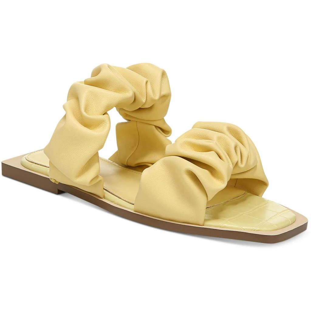 商品Sam Edelman|Circus by Sam Edelman Womens Iggy Faux Leather Ruffled Flat Sandals,价格¥95,第5张图片详细描述