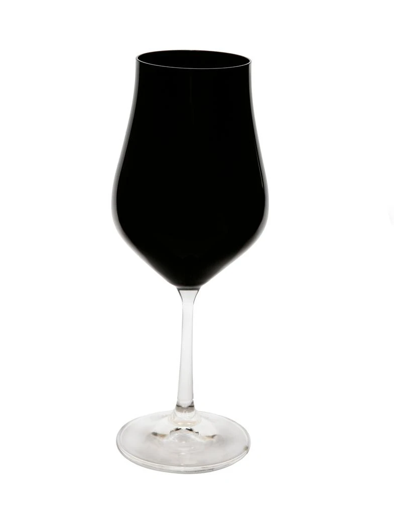 商品Classic Touch Decor|Set of 6 Black Wine Glasses with Clear Stem,价格¥432,第1张图片