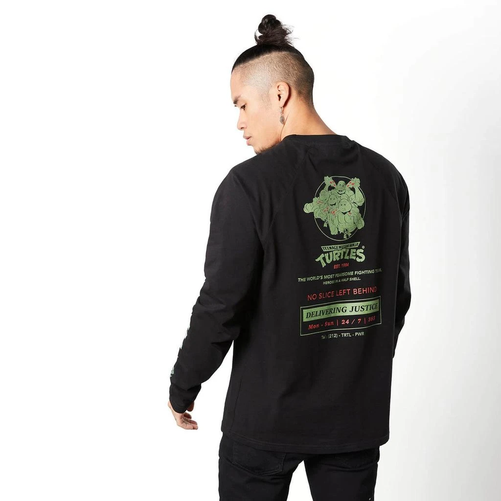 商品Original Hero|Teenage Mutant Ninja Turtles No Slice Left Behind Unisex Long Sleeve T-Shirt - Black,价格¥202,第3张图片详细描述