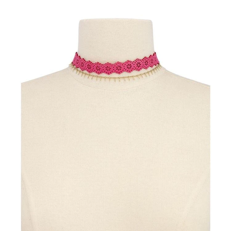 商品INC International|Gold-Tone 2-Pc. Set Pink Faux Suede Choker Necklaces, Created for Macy's,价格¥55,第2张图片详细描述