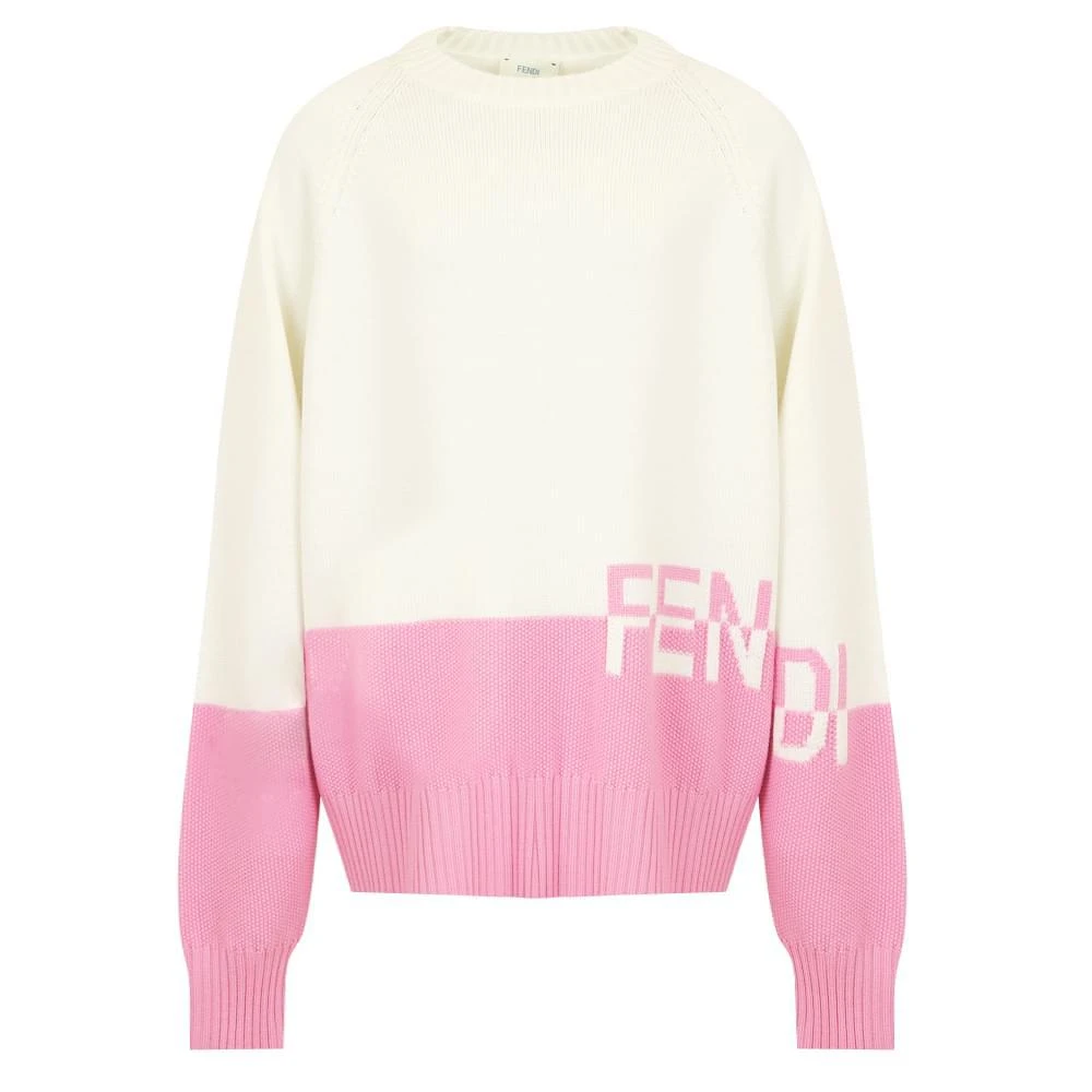 商品Fendi|White & Pink Jumper,价格¥3887,第1张图片