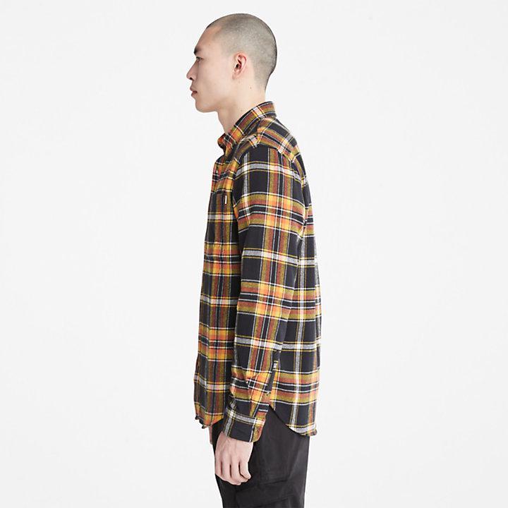 商品Timberland|Heavy Flannel Check Shirt for Men in Black,价格¥892,第6张图片详细描述