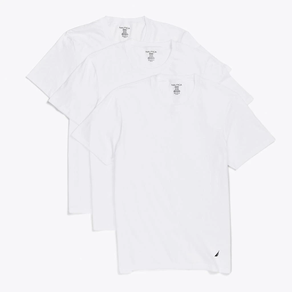 商品Nautica|男士超柔软圆领棉质 T 恤 【 3件装】,价格¥158,第1张图片