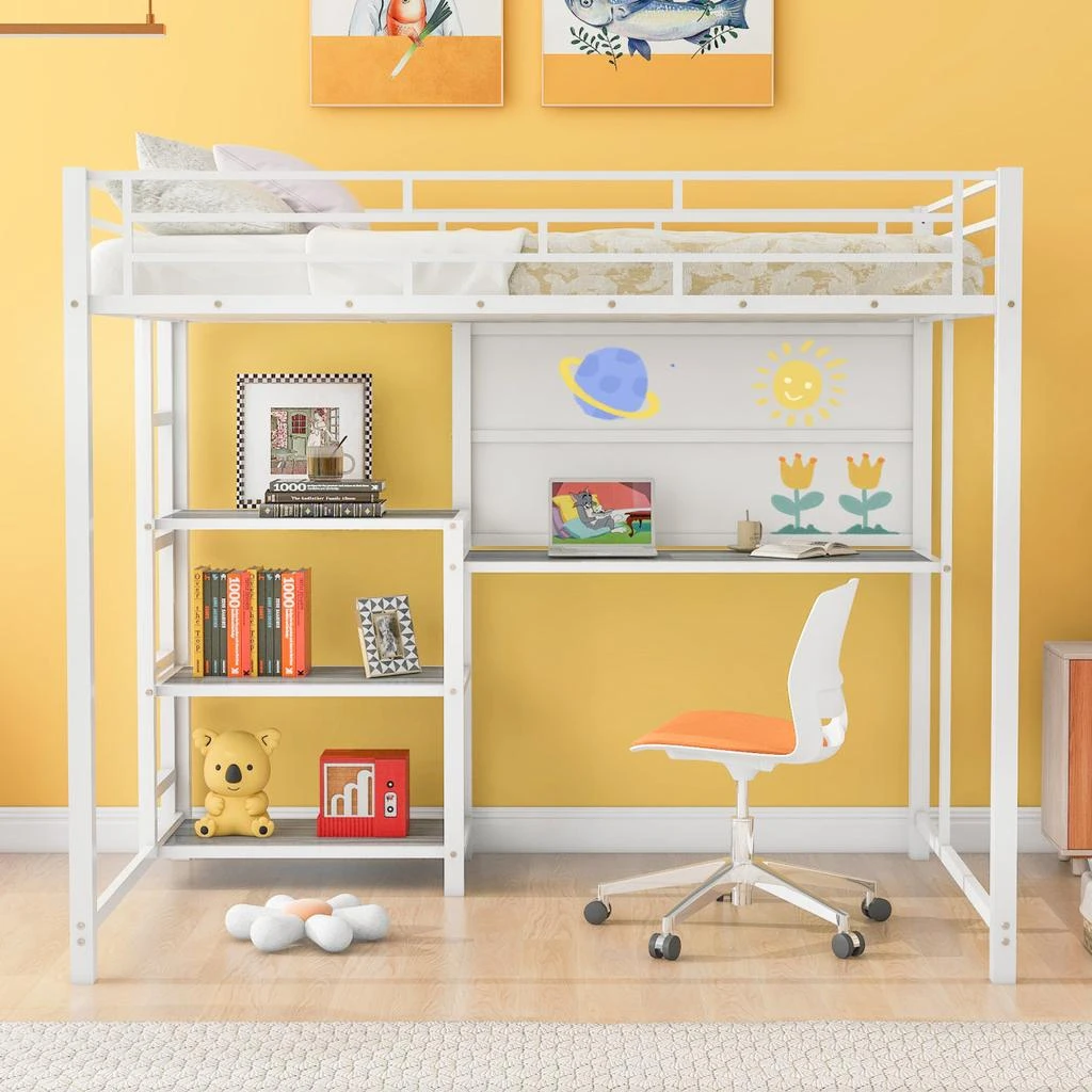 商品Simplie Fun|Full Size Loft Bed,价格¥5098,第2张图片详细描述