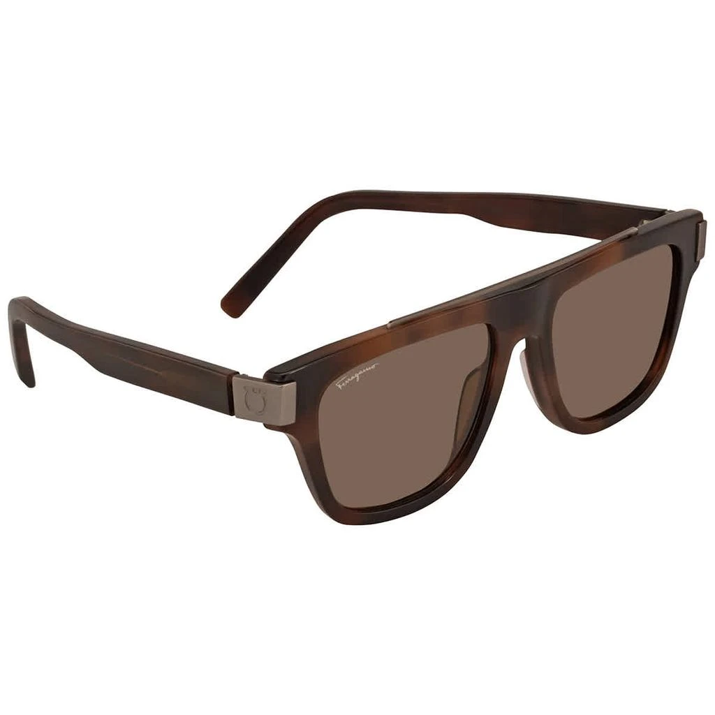 商品Salvatore Ferragamo|Salvatore Ferragamo Brown Browline Unisex Sunglasses SF1032S 229 54,价格¥598,第1张图片