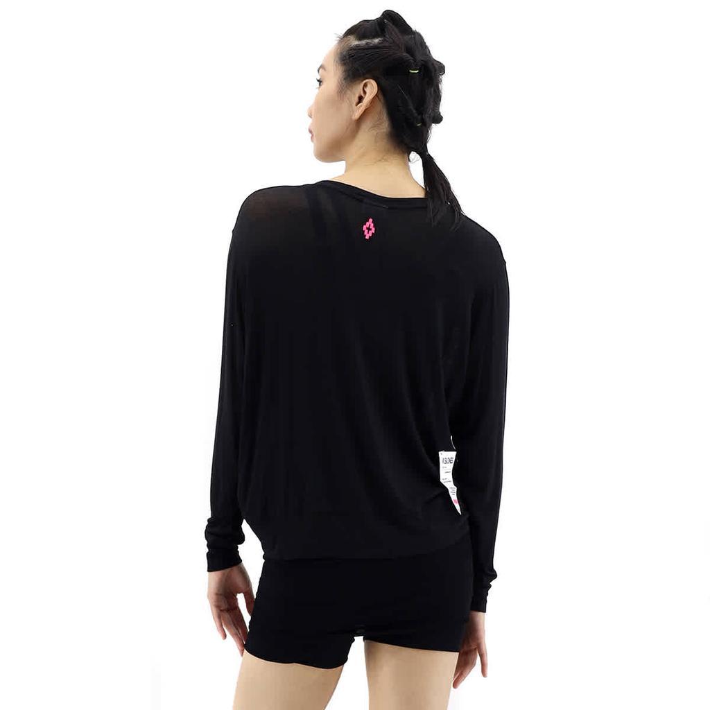 商品Marcelo Burlon|Marcelo Burlon Ladies Black Confidential T-shirt, Size Small,价格¥438-¥486,第5张图片详细描述