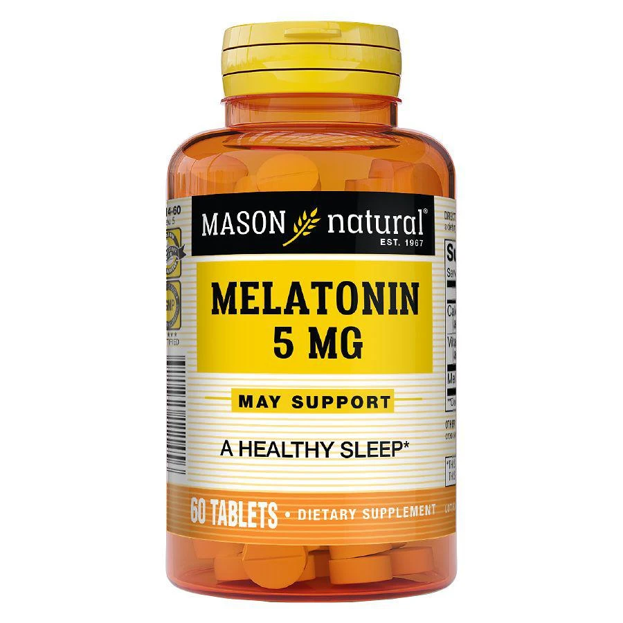 商品Mason Natural|Melatonin 5 mg Tablets,价格¥49,第1张图片