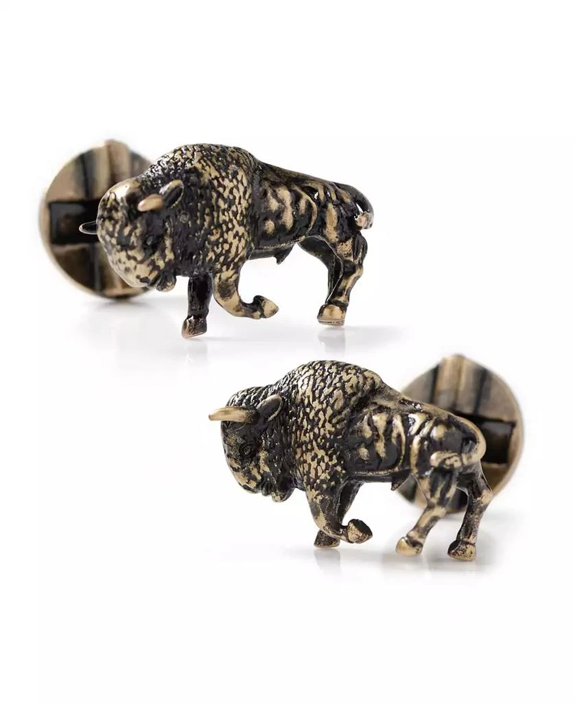 商品Ox and Bull Trading Co.|Men's Antique-like Bison Cufflinks,价格¥2221,第1张图片