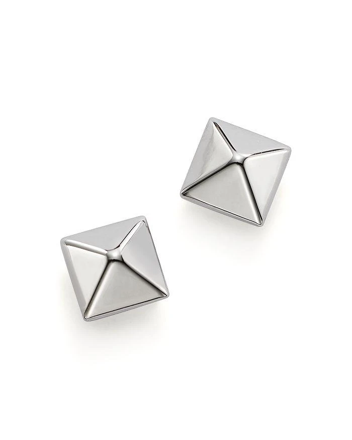 商品Bloomingdale's|14K White Gold Small Pyramid Earrings,价格¥2213,第1张图片详细描述