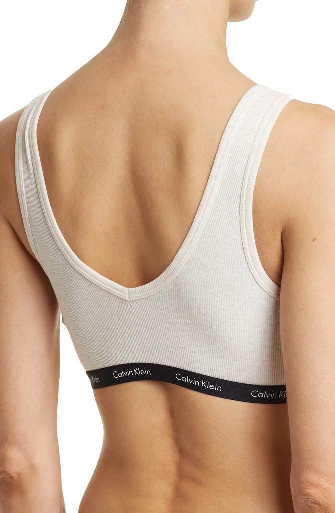 商品Calvin Klein|Lightly Ribbed Bralette,价格¥114,第2张图片详细描述