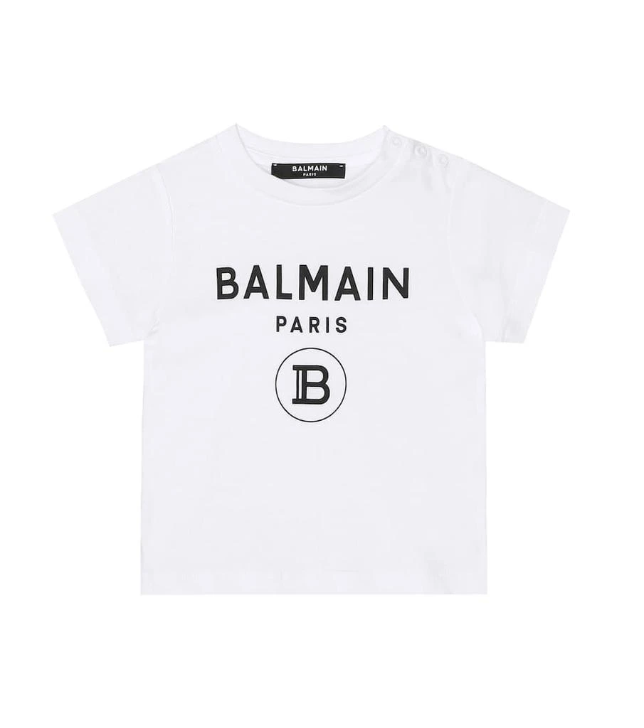 商品Balmain|Baby logo cotton T-shirt,价格¥719,第1张图片