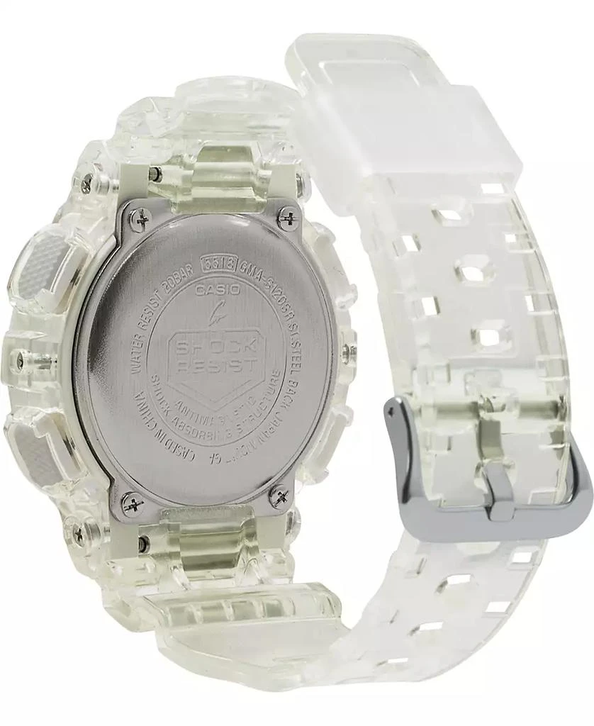 商品G-Shock|Women's Analog-Digital Clear Resin Strap Watch 45.9mm GMAS120SR-7A,价格¥1076,第4张图片详细描述