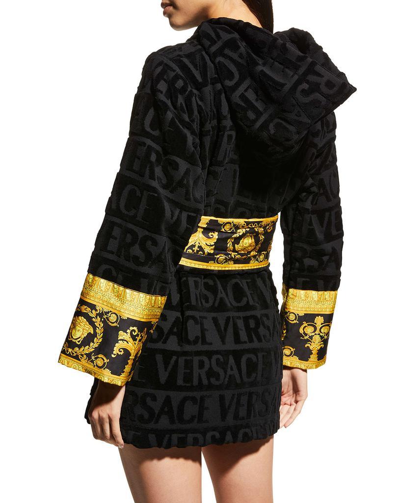 商品Versace|I Heart Baroque Hooded Short Bathrobe,价格¥4113,第6张图片详细描述
