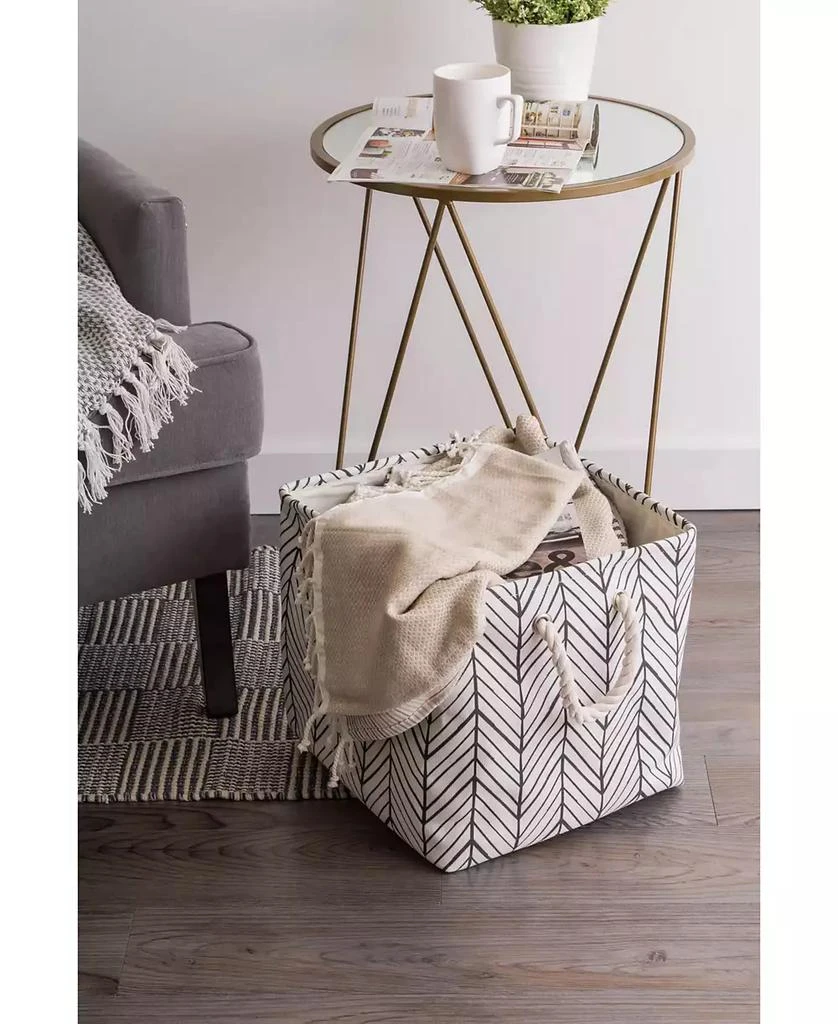 商品Design Imports|Polyester Bin Herringbone Square,价格¥135,第5张图片详细描述