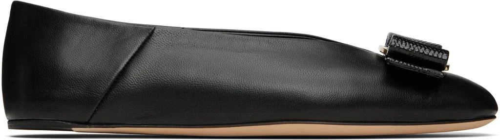 商品Salvatore Ferragamo|Black Vara Bow Ballerina Flats,价格¥4530,第1张图片