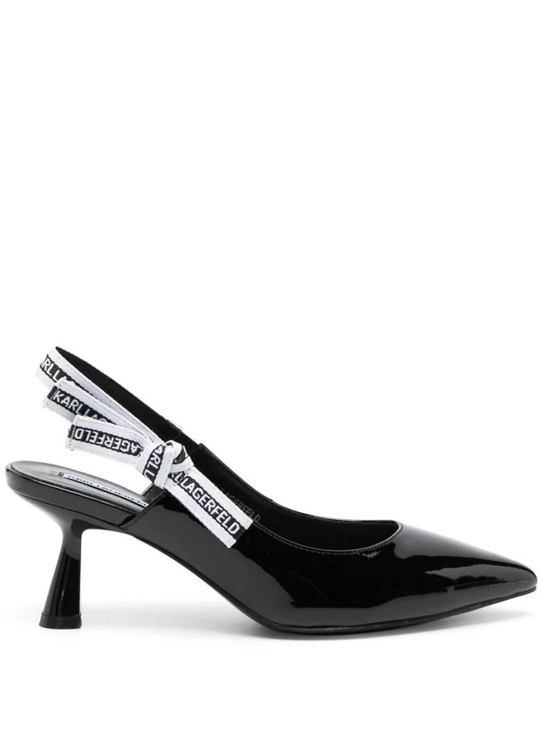 商品Karl Lagerfeld Paris|KARL LAGERFELD Logo-strap pumps,价格¥1292,第1张图片