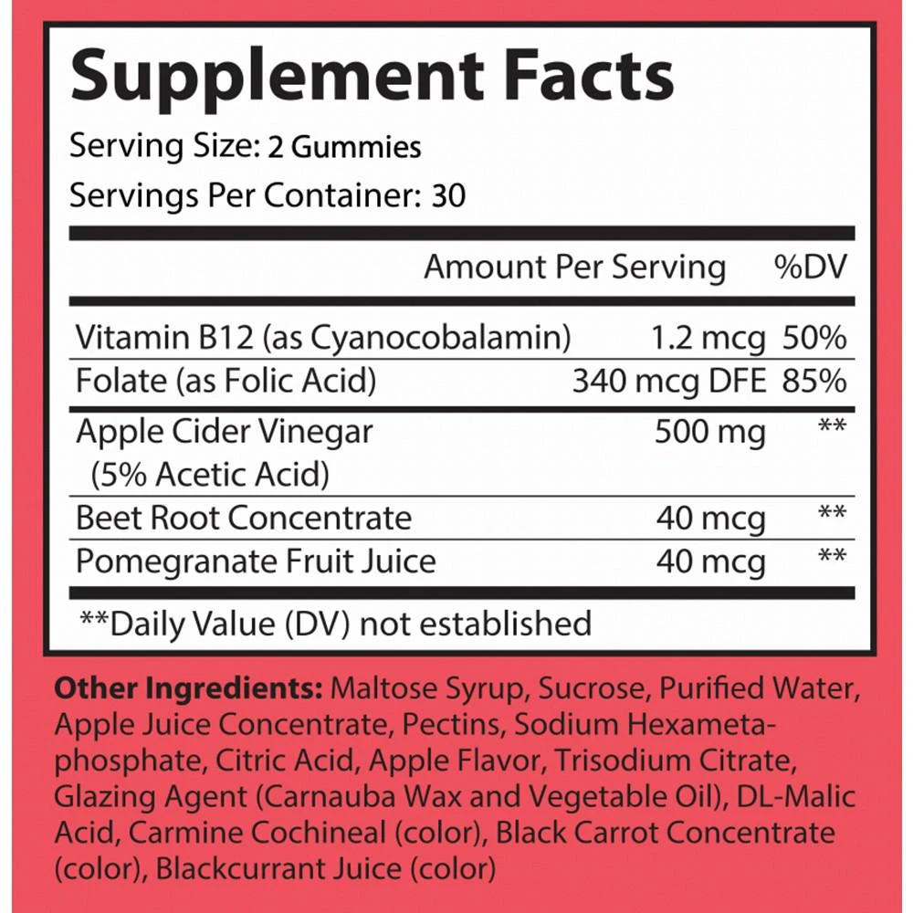 商品Nutriumph|Apple Cider Vinegar Gummies,价格¥112,第2张图片详细描述