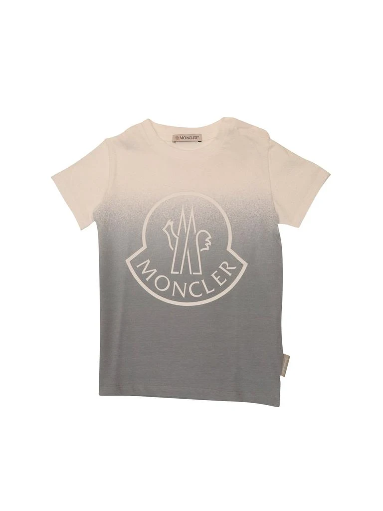 商品Moncler|Moncler Enfant Logo Printed Two-Tone T-Shirt,价格¥976,第1张图片