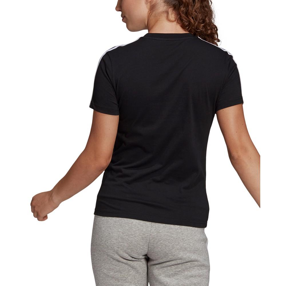 Women's Essentials Cotton 3 Stripe T-Shirt商品第2张图片规格展示