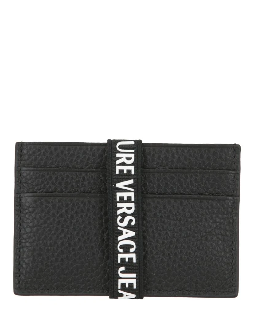 商品Versace|Logo-Strap Leather Card Holder,价格¥682,第1张图片