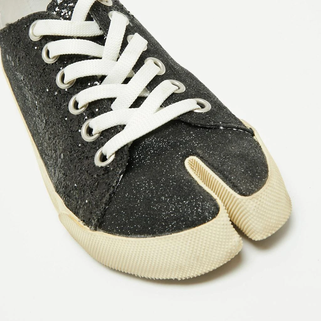 Maison Martin Margiela Black Glitter Tabi Low Top Sneakers Size 37 商品