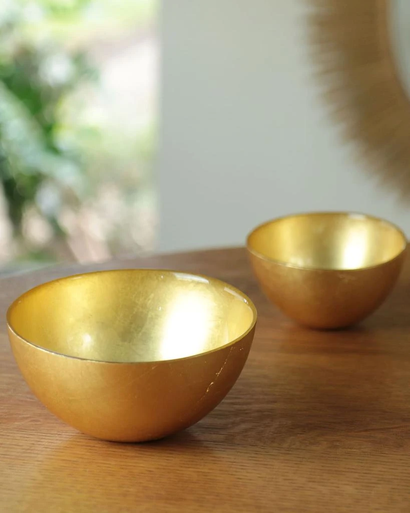 商品Beatriz Ball|New Orleans Glass Round Bowls, Set of 2,价格¥434,第2张图片详细描述