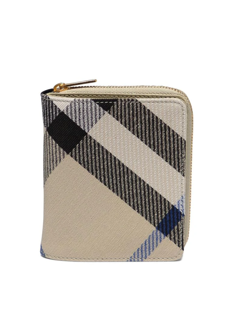 商品Burberry|Check Wallets & Card Holders Beige,价格¥1553,第1张图片