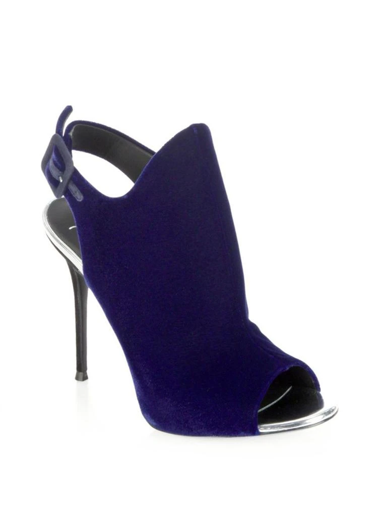 商品Giuseppe Zanotti|Mistico Open-Toe Suede Booties,价格¥2385,第1张图片