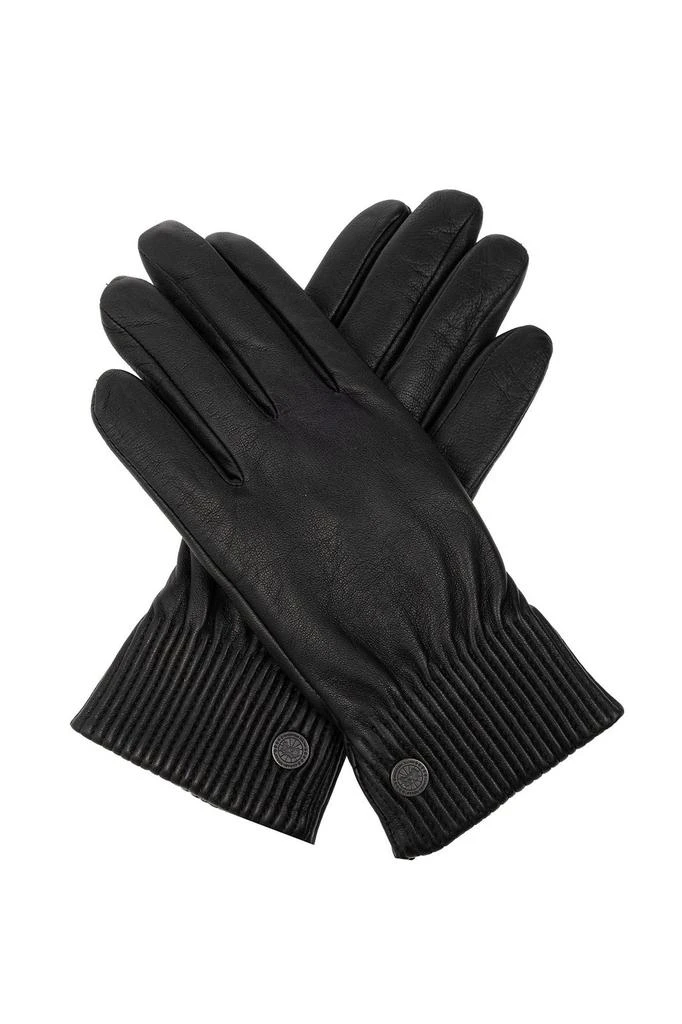 商品Canada Goose|Canada Goose Logo Plaque Ribbed Gloves,价格¥1627,第1张图片