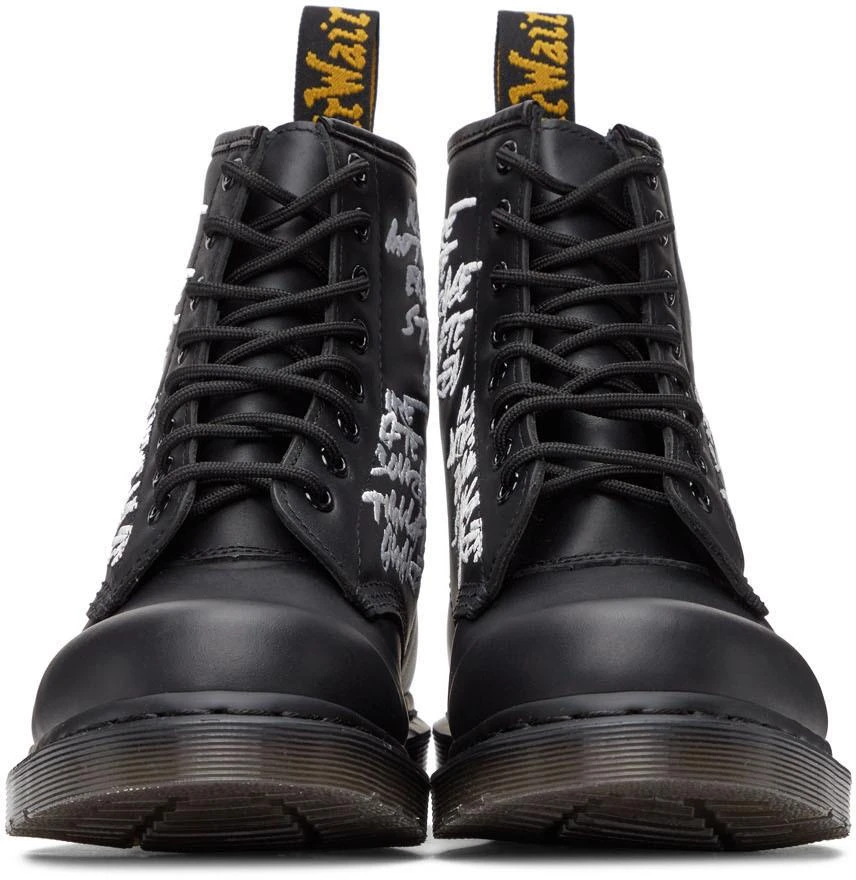 商品Dr. Martens|Black Embroidered 1460 Futura Boots,价格¥930,第2张图片详细描述