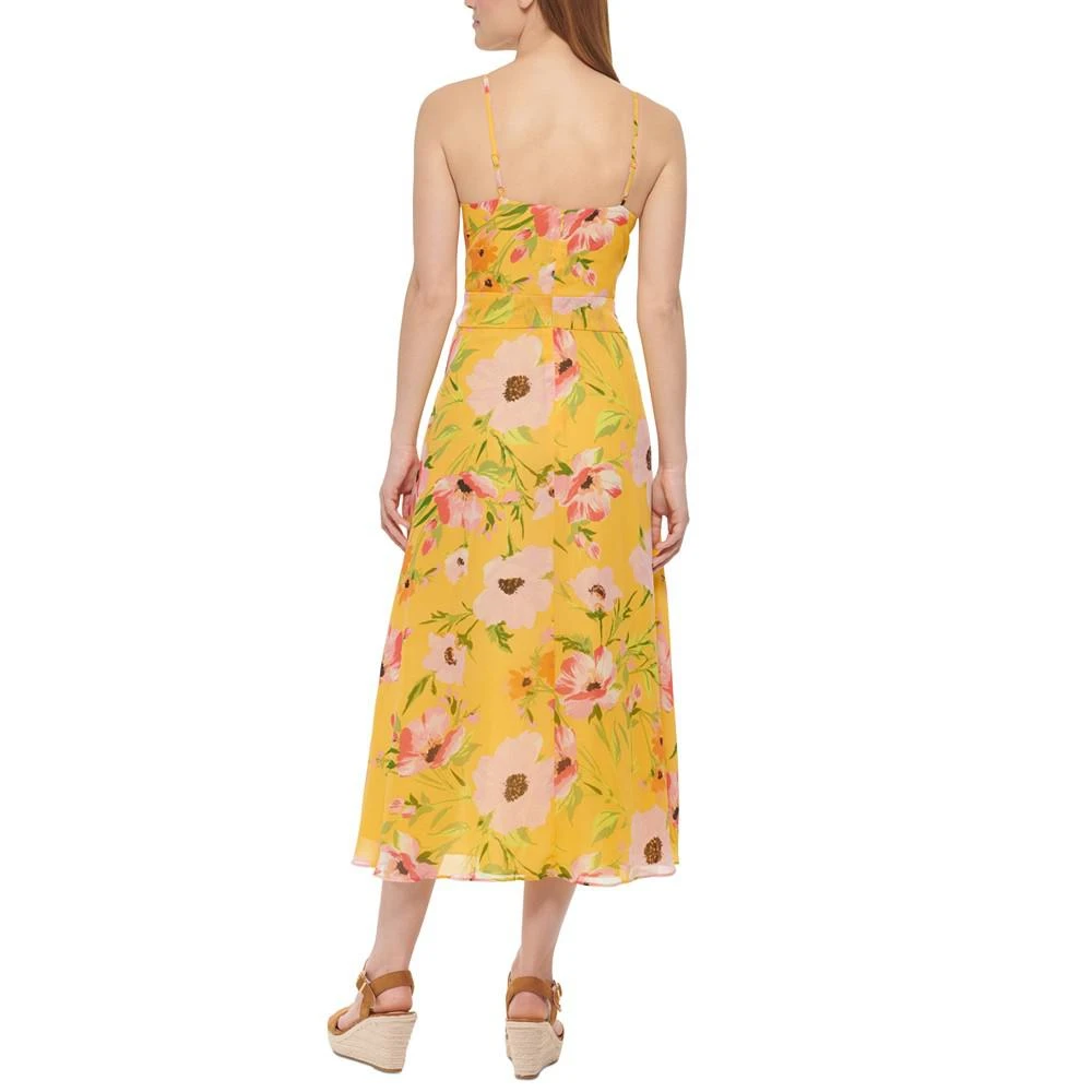 商品Vince Camuto|Petite Floral-Print Wrap-Style Dress,价格¥596,第2张图片详细描述