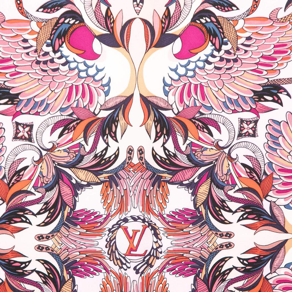 商品[二手商品] Louis Vuitton|Louis Vuitton Pink Angels Silk Square Scarf,价格¥3306,第4张图片详细描述