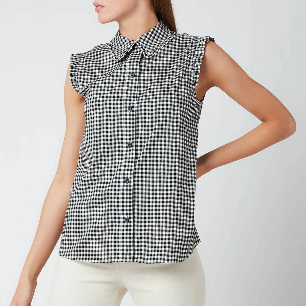 商品Kate Spade|Kate Spade New York Women's Mini Gingham Sleeveless Top - Black,价格¥292,第1张图片
