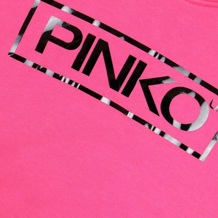 商品PINKO|Bright Pink Logo Cotton Sweatshirt,价格¥138,第2张图片详细描述