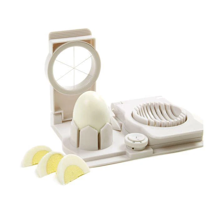 商品Norpro|Multi Functional Egg Slicer, Wedger, Piercer and Garnish Tool, White,价格¥111,第3张图片详细描述