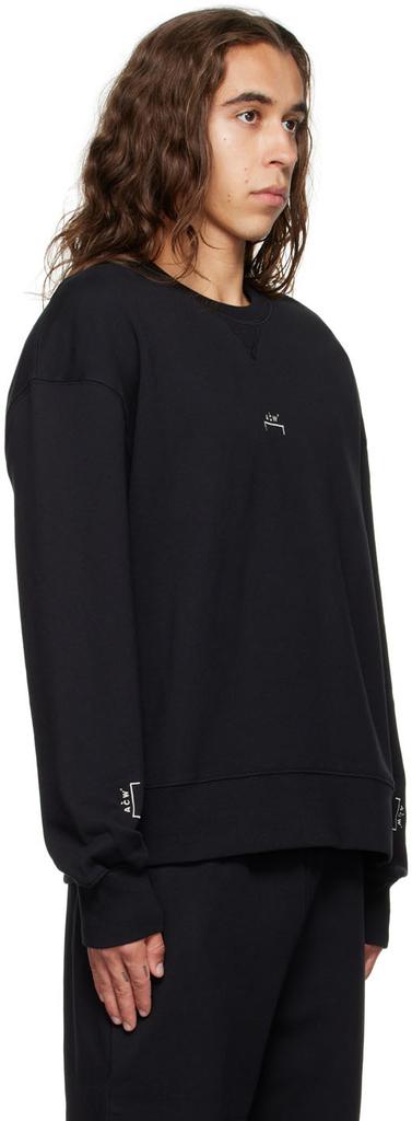 Black Embroidered Sweatshirt商品第2张图片规格展示