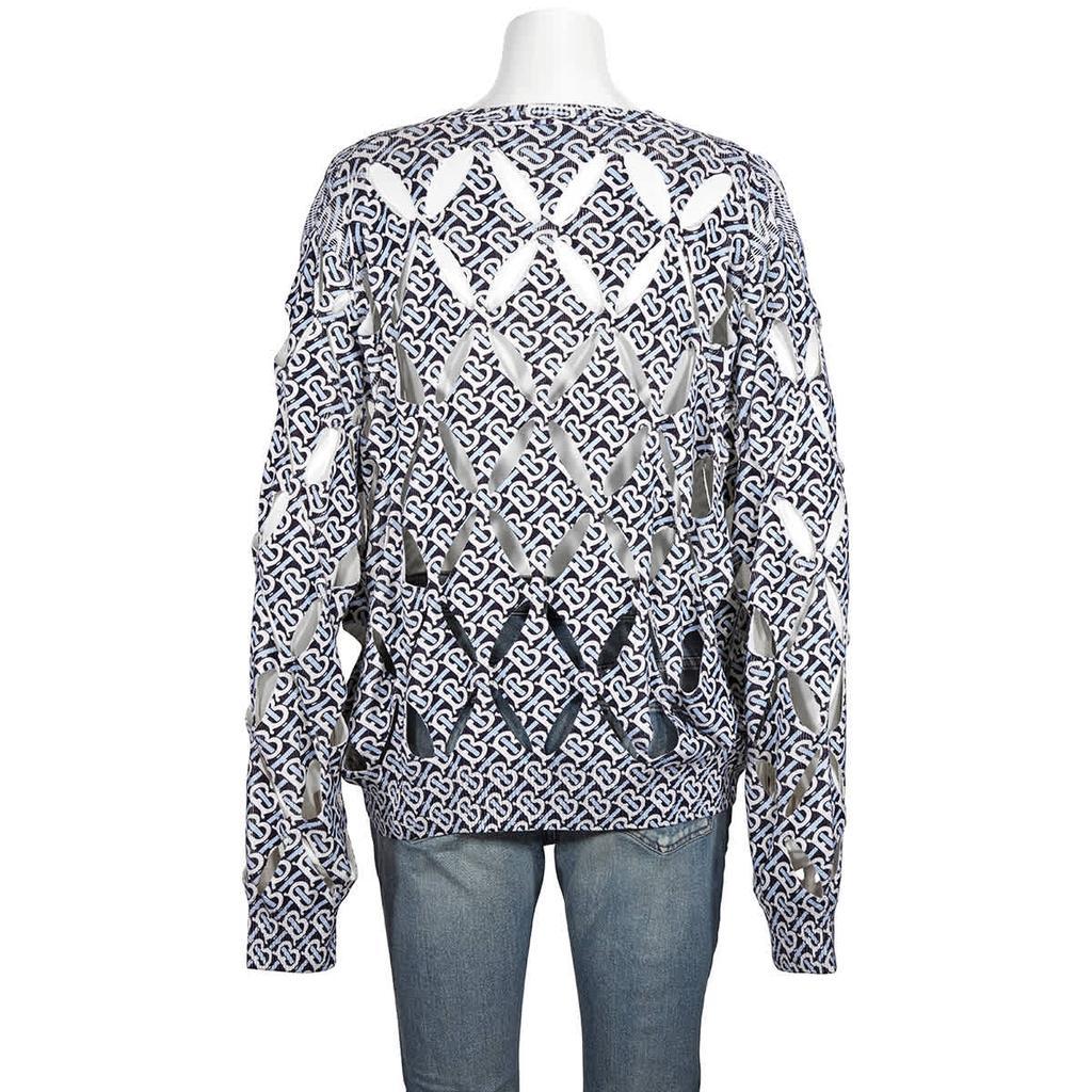 商品Burberry|Burberry Mens Monogrammed Cutout Sweater, Size Small,价格¥6856,第5张图片详细描述