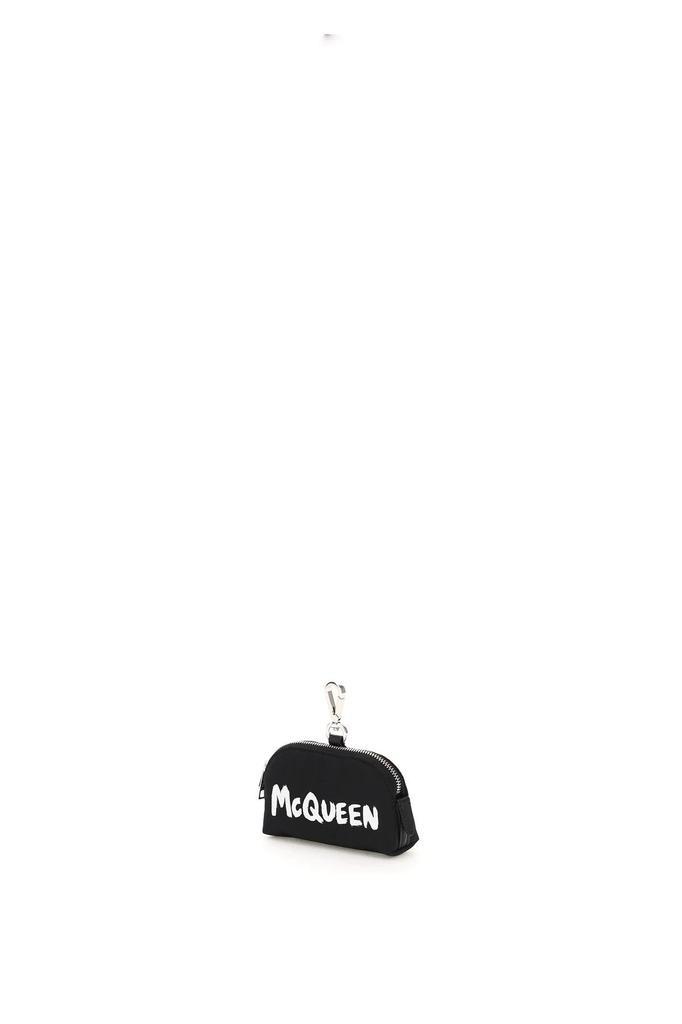 商品Alexander McQueen|McQUEEN GRAFFITI POLYFAILLE SMALL POUCH,价格¥1035,第6张图片详细描述