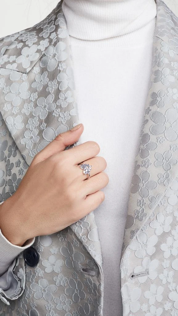 商品Suzanne Kalan|Suzanne Kalan 18k 白金烟花小号圆形戒指,价格¥14612,第3张图片详细描述