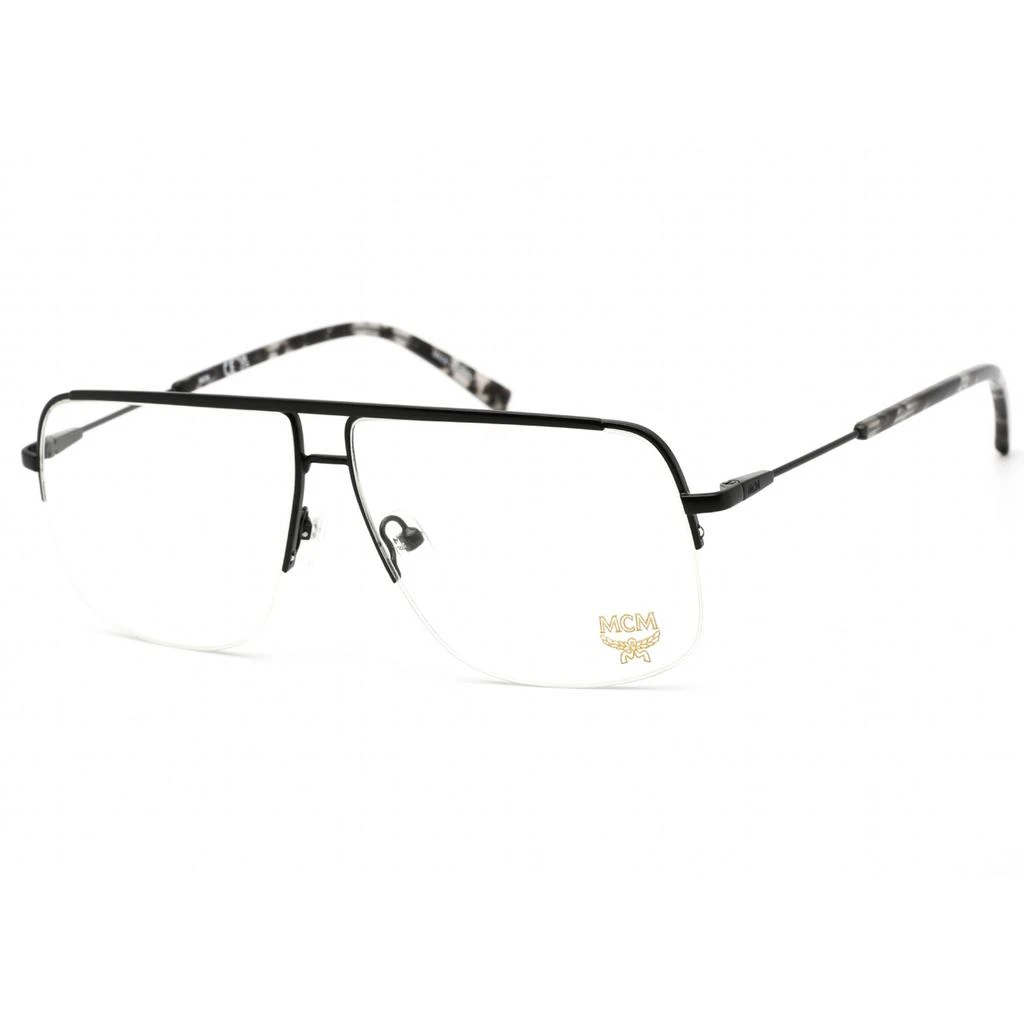 商品MCM|MCM Men's Eyeglasses - Clear Lens Semi Matte Black Aviator Shape Frame | MCM2158 004,价格¥227,第1张图片